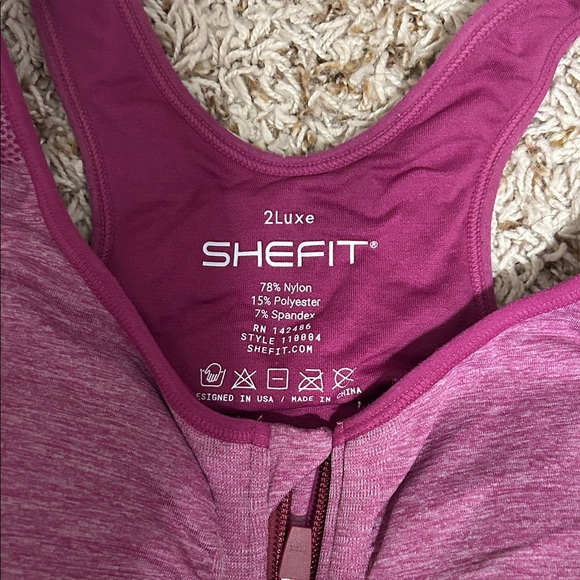 Shefit Lounge Pink Sports Bra - Picture 2 of 3